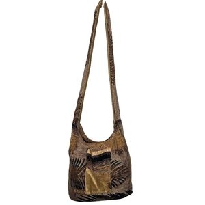 Cloth Floral Print Boho  Crossbody Bag